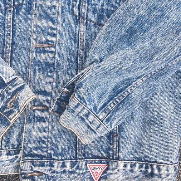 Vintage GUESS Georges Marciano Jean Jacket SZ XL - Picture 2 of 4